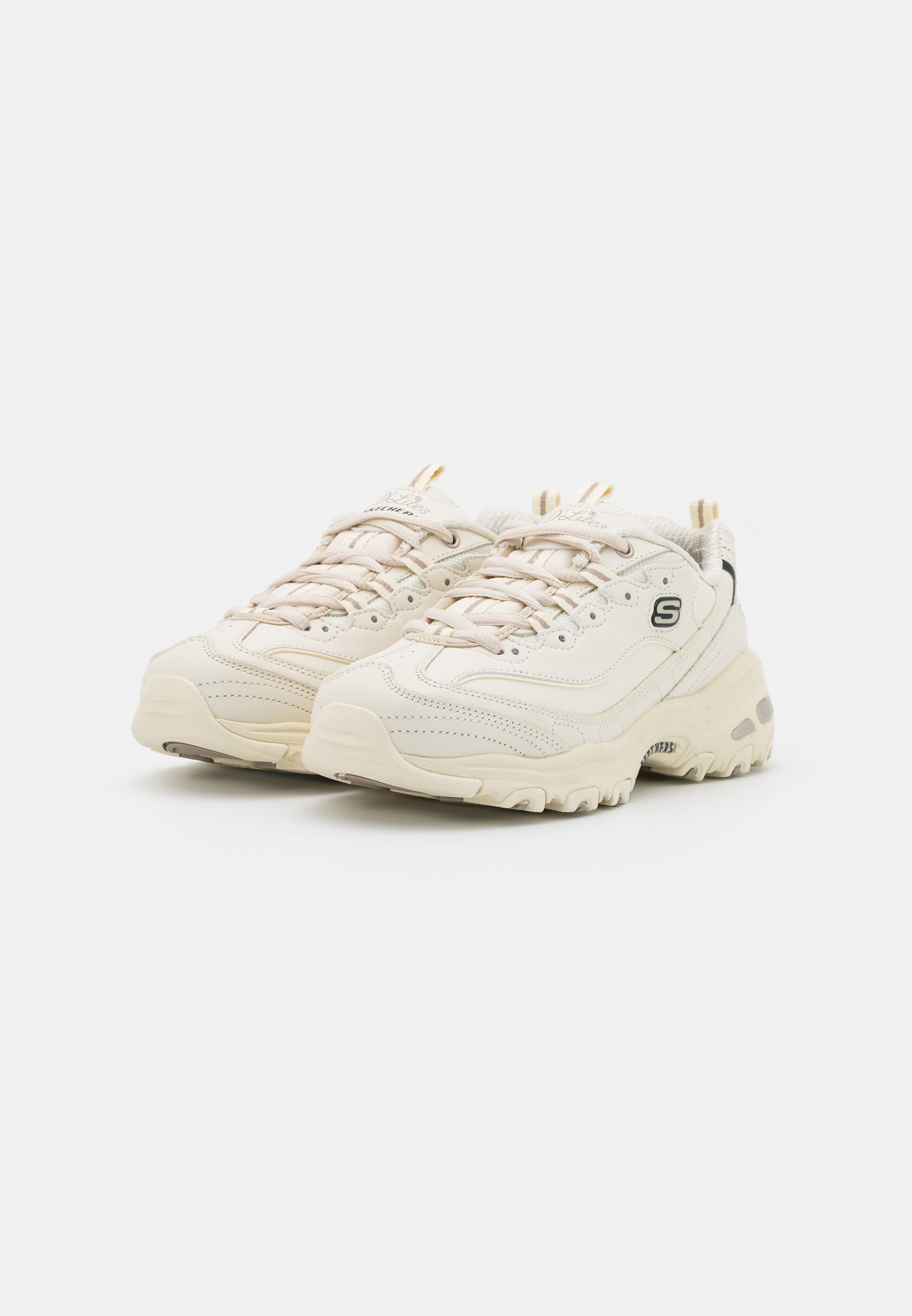 Skechers Sport D'LITES - Sneakers - offwhite/silver/offwhite - Zalando.se