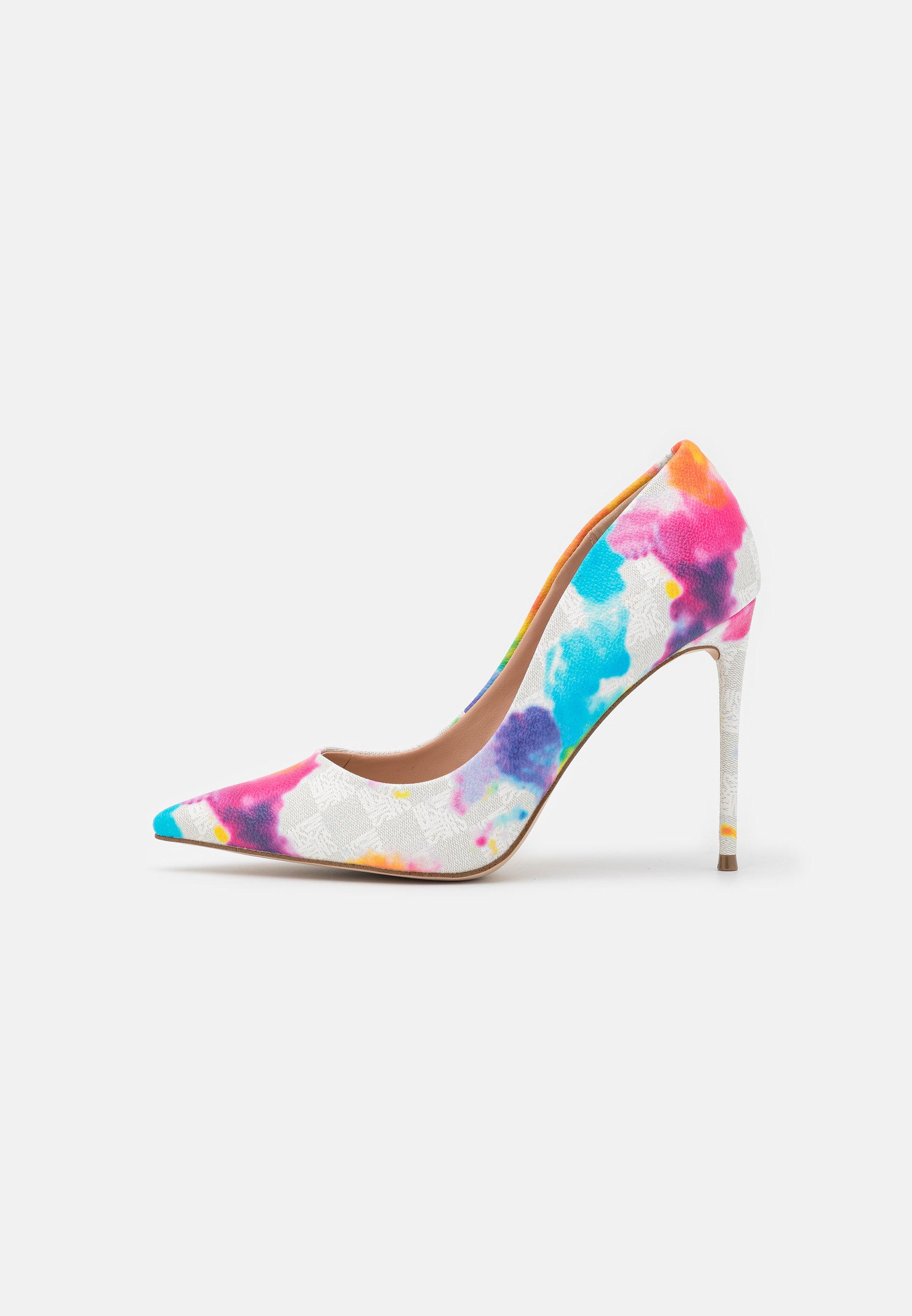 tie dye chunky heels