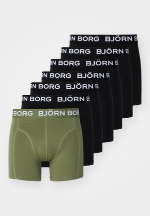 TOILET CASE 7 PACK - Uske bokserice - black/khaki