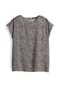 RELAXED FIT PRINT - Blouse - midnight brown