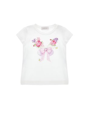 Monnalisa T-shirts med print - bianco