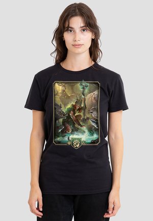 DUNGEONS DRAGONS DRUID KEY ART - T-Shirt print - black