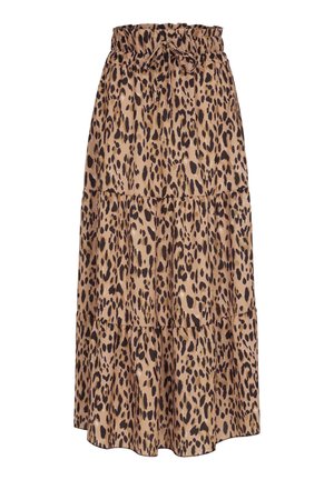 Cloud 5ive TIERED LONGFORM WITH AOP - A-snit nederdel - camel black