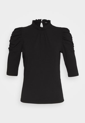 ONLY ONLLIVE LOVE SCARLETT - Long sleeved top - black