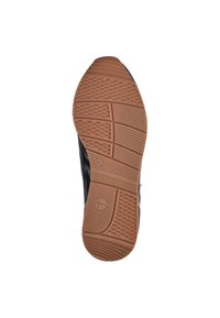 Crna obuća za tenis s potplatom, od gume, s teksturiranim, uzorkovanim gaznim slojem, s zaobljenim rubom i otisnutim kružnim logotipom, veličina 37.