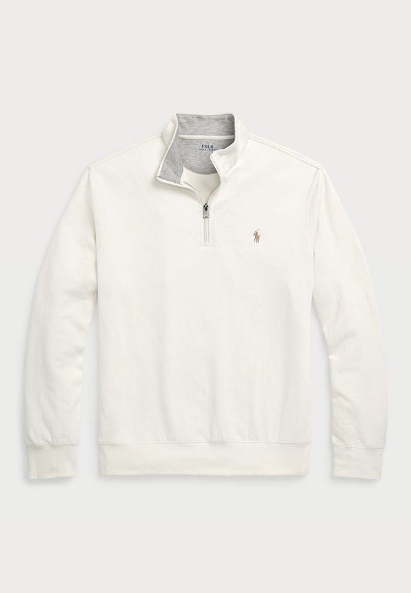 LUXURY JERSEY QUARTER ZIP PULLOVER - Sweatshirt - parchment cream4