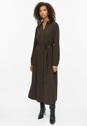 s.Oliver BLACK LABEL, KLEID - Shirt dress - dunkelbraun