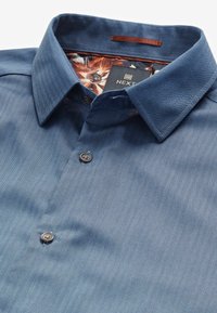 Next TRIMMED SINGLE CUFF - Hemd - blue herringbone