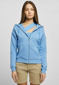 Urban Classics Majica s kapuljačom i patentnim zatvaračem - horizonblue