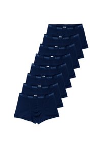 Slip boxer blu navy realizzati in morbido cotone, con elastico in vita marchiato "SLOGGI" e taglio classico. Set di dieci paia.