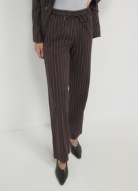 Calliope JOGGER FANTASIA GESSATA - Pantalon de survêtement - var cioccolato scuro