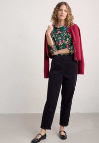 Seasalt Cornwall SUNSTREAM - Långärmad tröja - green mirrored floral tehidy