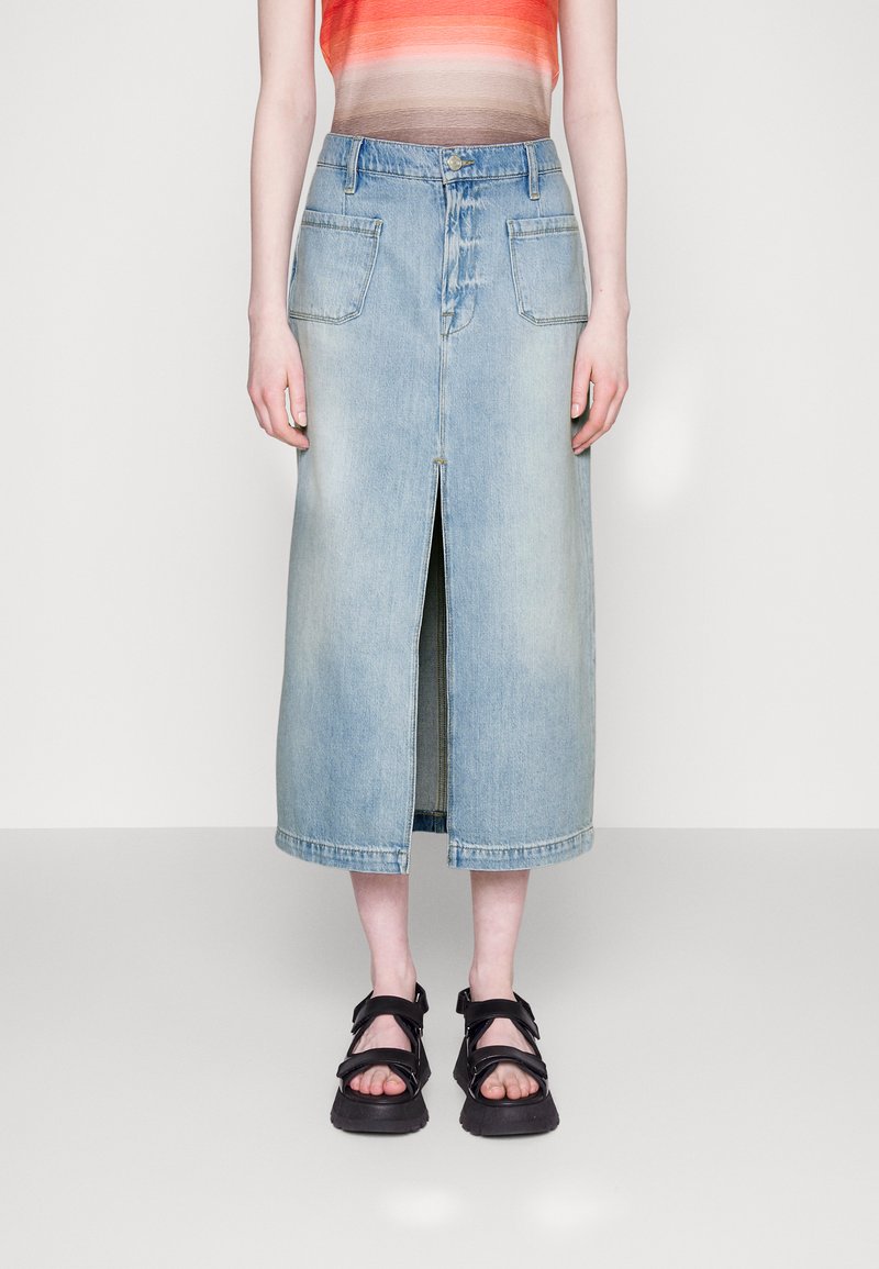 FRAME BARDOT SKIRT Maxi skirt natoma clean/light blue Zalando.ie