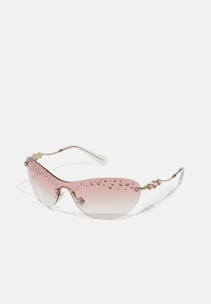 Sunglasses - pale gold-coloured/clear gradient pink