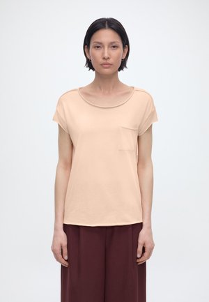 T-SHIRT, SSL, CHEST POCKET - T-shirt basic - peony pink