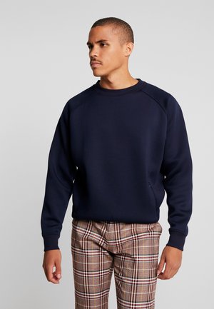 Urban Classics ZIP POCKET CREW - Sweatshirt - midnightnavy