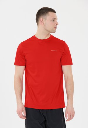 VERNON S/S - Tekninen t-paita - mars red