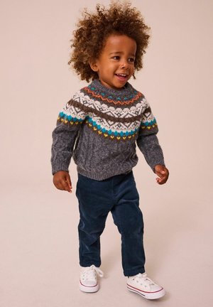 REGULAR FIT - Džemperis - grey fairisle