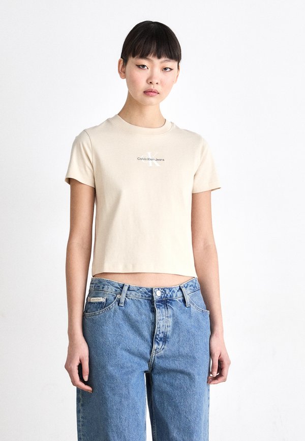 MONOLOGO - Basic T-shirt - brazilian sand