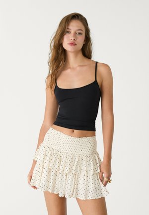 RUFFLED - A-lijn rok - mottled grey