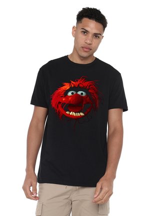 Disney, THE MUPPETS ANIMAL FACE - Print T-shirt - black