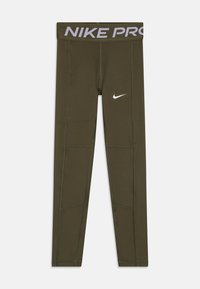 Nike Performance - PRO ONE LEAK PROTECTION: PERIOD - LEGGINGS - Legging - medium olive/white Miniatuurafbeelding 1