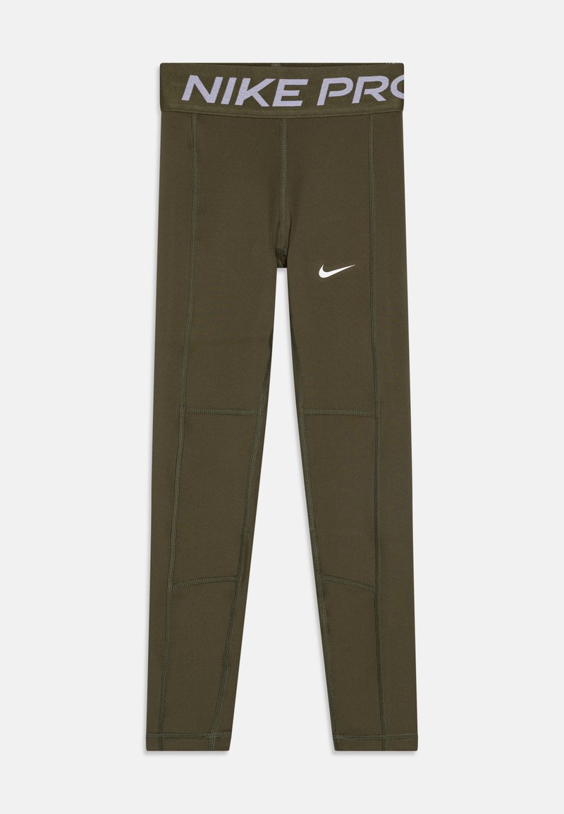 Nike Performance PRO LEAK PROTECTION: PERIODENSICHERE - Tights - medium olive/white
