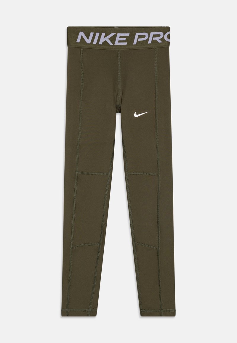 Nike Performance - PRO ONE LEAK PROTECTION: PERIOD - LEGGINGS - Legging - medium olive/white, Vergroten