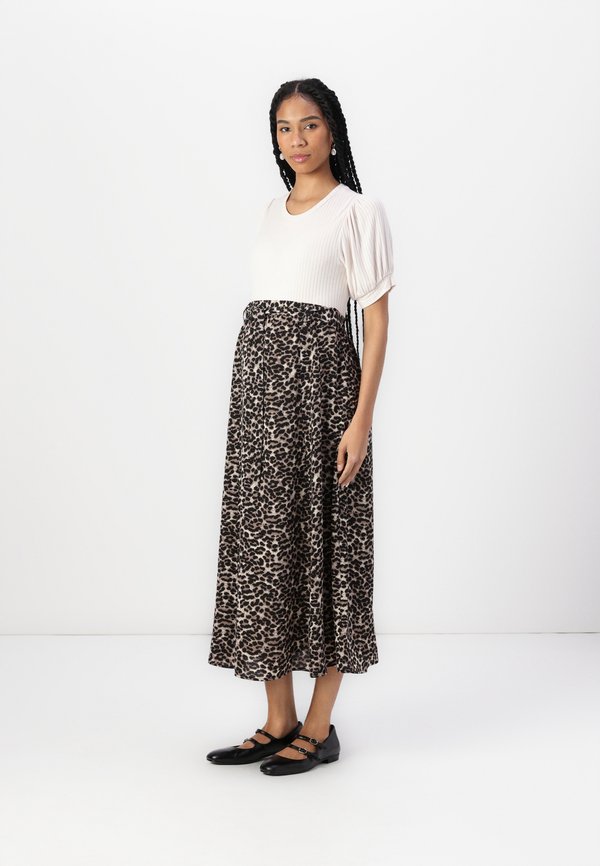 OLMVIC JASMIN LONG SKIRT - Maxi skirt - pumice stone