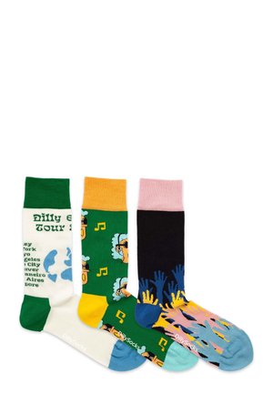 DillySocks GIFT 3PACK - FESTIVAL VIBES - Calze - festival vibes erbox