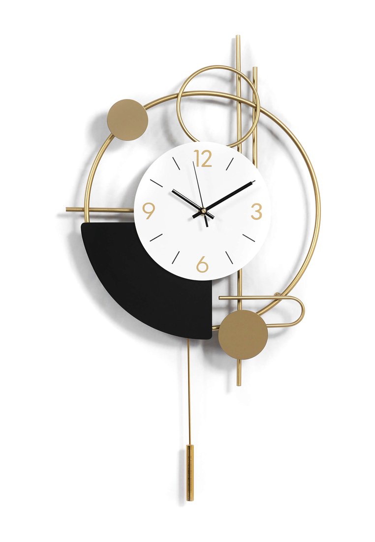 Arte Dal Mondo Wanduhr goldfarben