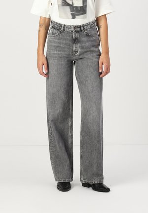 Marc O'Polo DENIM HIGH WAIST WIDE LEG - Wide Leg - medium grey