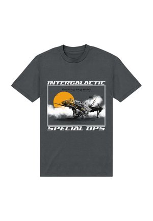 MATT KEELING INTERGALACTIC - T-shirt con stampa - charcoal grey