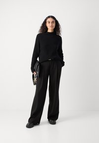 Marc O'Polo LONGSLEEVE STAND UP COLLAR - Vesta - black