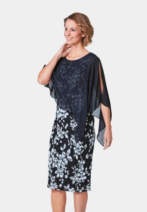 Robe fourreau - midnight blue / white / flowered