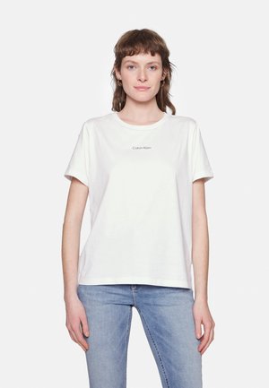 Calvin Klein MICRO LOGO T-SHIRT - Jednoduché tričko - bright white