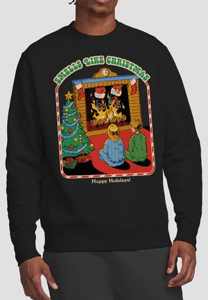 Cotton Soul, STEVEN RHODES SMELLS LIKE CHRISTMAS - Sweatshirt - black