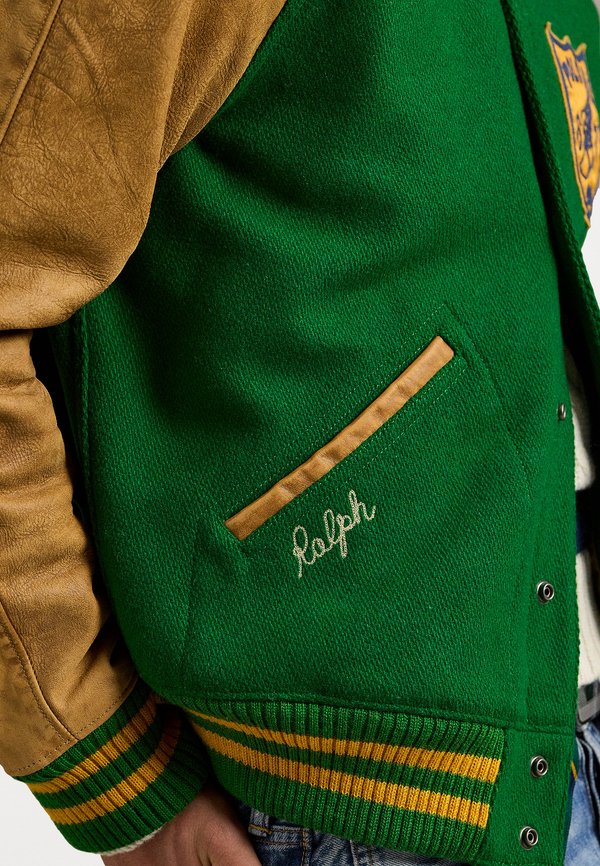 VINTAGE-INSPIRED LETTERMAN JACKET - Bomber Jacket4