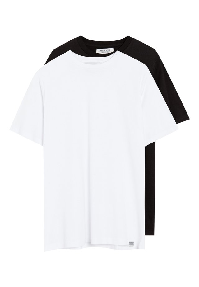 2 PACK - T-Shirt basic - white, black