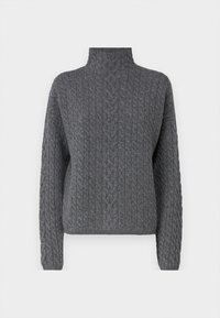 CABLE RELAXED SWEATER - Strickpullover - mid grey