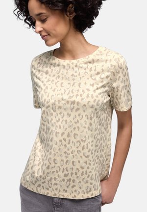 LEO-MIT FOLIENDETAILS - Camiseta estampada - braun