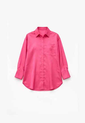 Touché Privé, RELAX FIT SATIN SHIRT - Nööpidega pluus - fuchsia