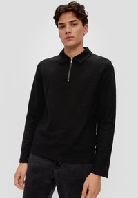 QS Poloshirt - schwarz