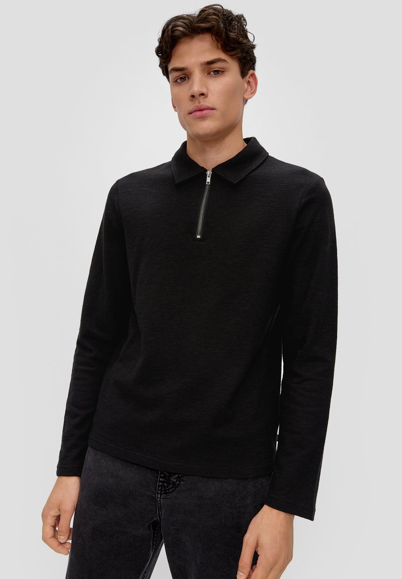 QS Poloshirt - schwarz