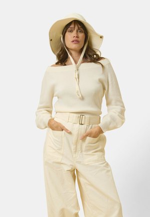 BOAT NECK - Jersey de punto - snow