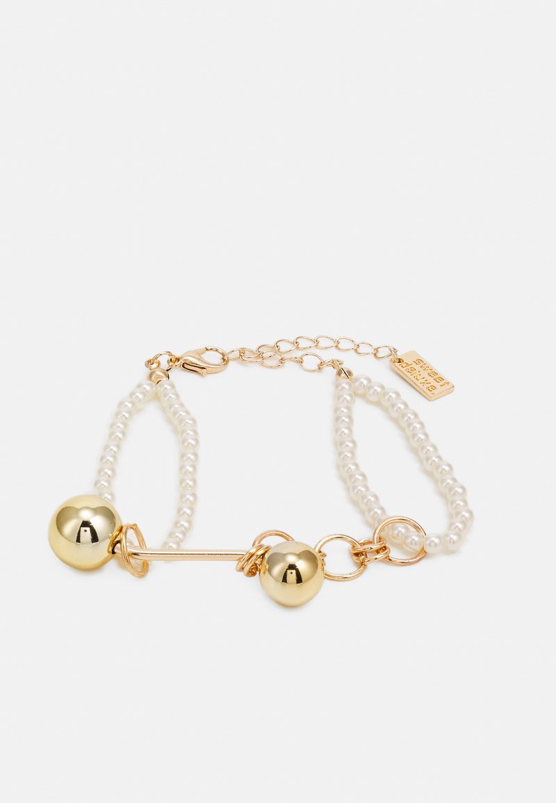 sweet deluxe MULTI LAYER BRACELET Bracelet white/goldcoloured