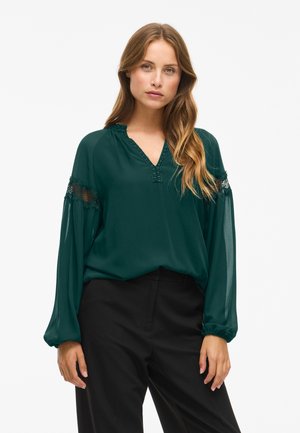 VILA VIGALO V NECK - Blūze - ponderosa pine