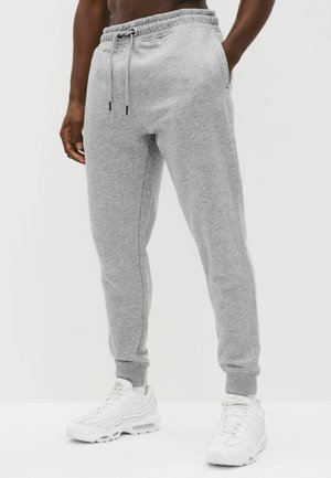 2 PACK REGULAR FIT CUFFED - Jogginghose - grey black