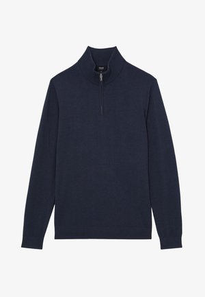 Reiss, REGULAR FIT - HALF-ZIP - Svetrík - midnight navy
