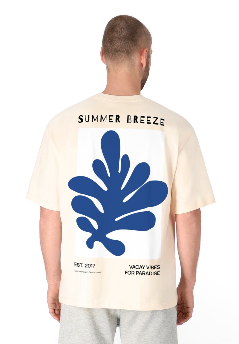 Spitzbub CORAL - T-Shirt print - beige